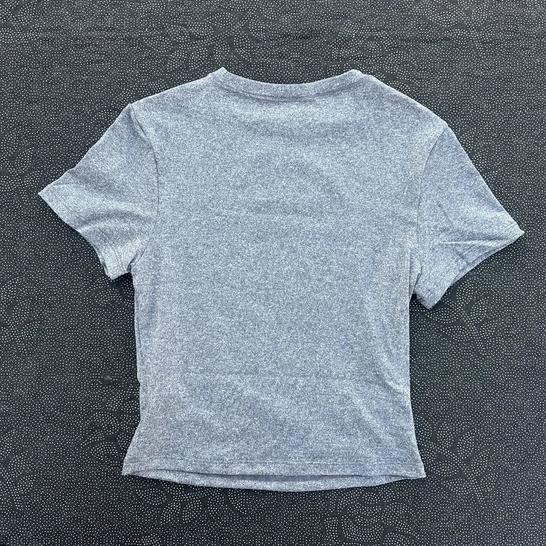 Solid color women's soft breathable yoga short-sleeved comprehensive training tight T-shirt with exposed belly button fitness sh