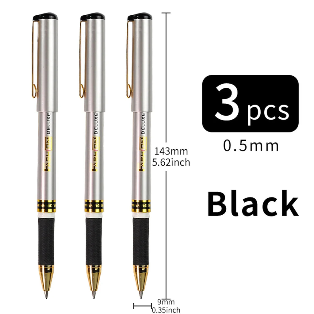 Gel Pen High Capacity Black/Blue Ink 0.5mm Superior Quality Very Good Writing Gel ink Pens Office & School Neutral Pen Supplies