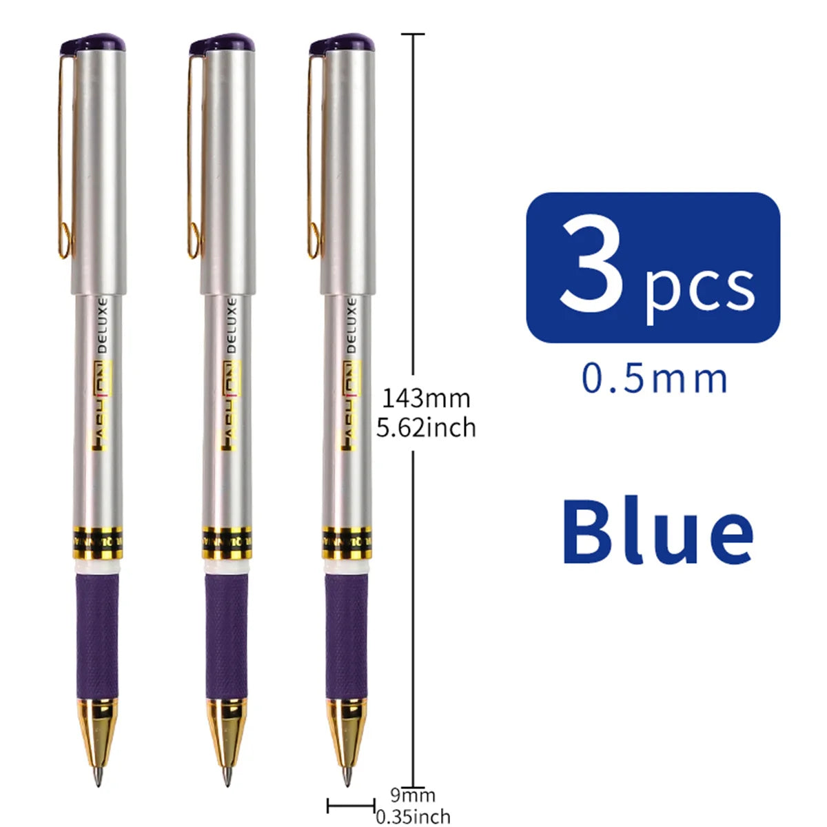 Gel Pen High Capacity Black/Blue Ink 0.5mm Superior Quality Very Good Writing Gel ink Pens Office & School Neutral Pen Supplies