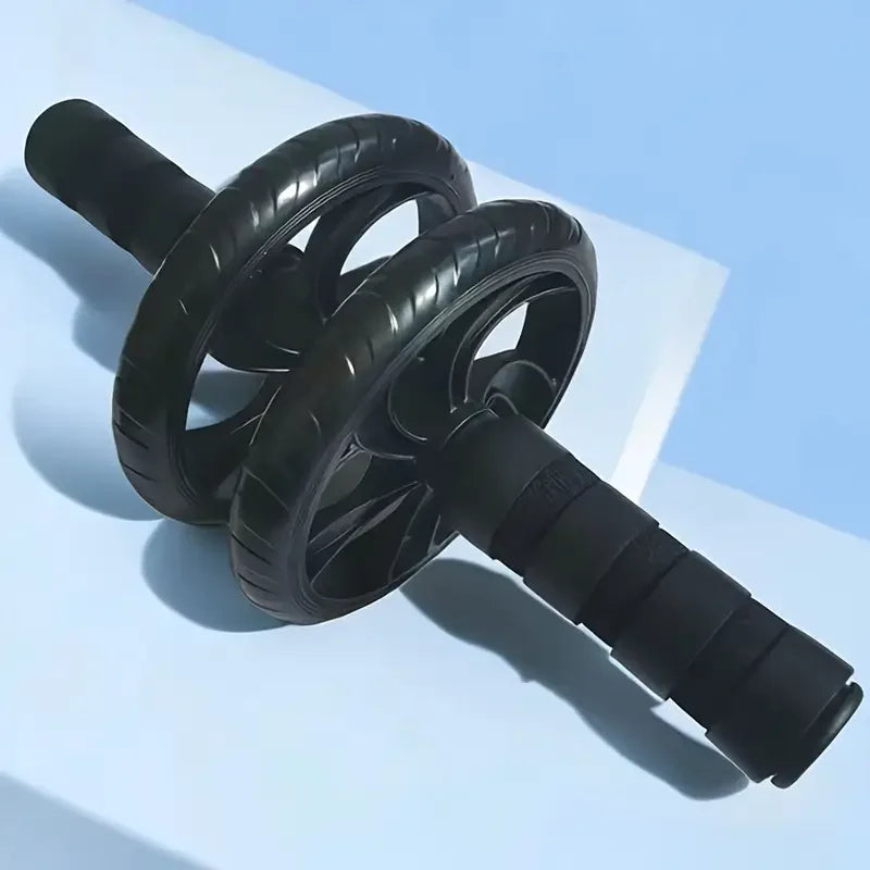 Silent Dual-Wheel Abdominal Roller - Made of Pvc and Stainless Steel, Suitable for Core Strength Training and Fitness Enthusiasts, Abdominal Muscle Roller, Exercise Equipment Main image