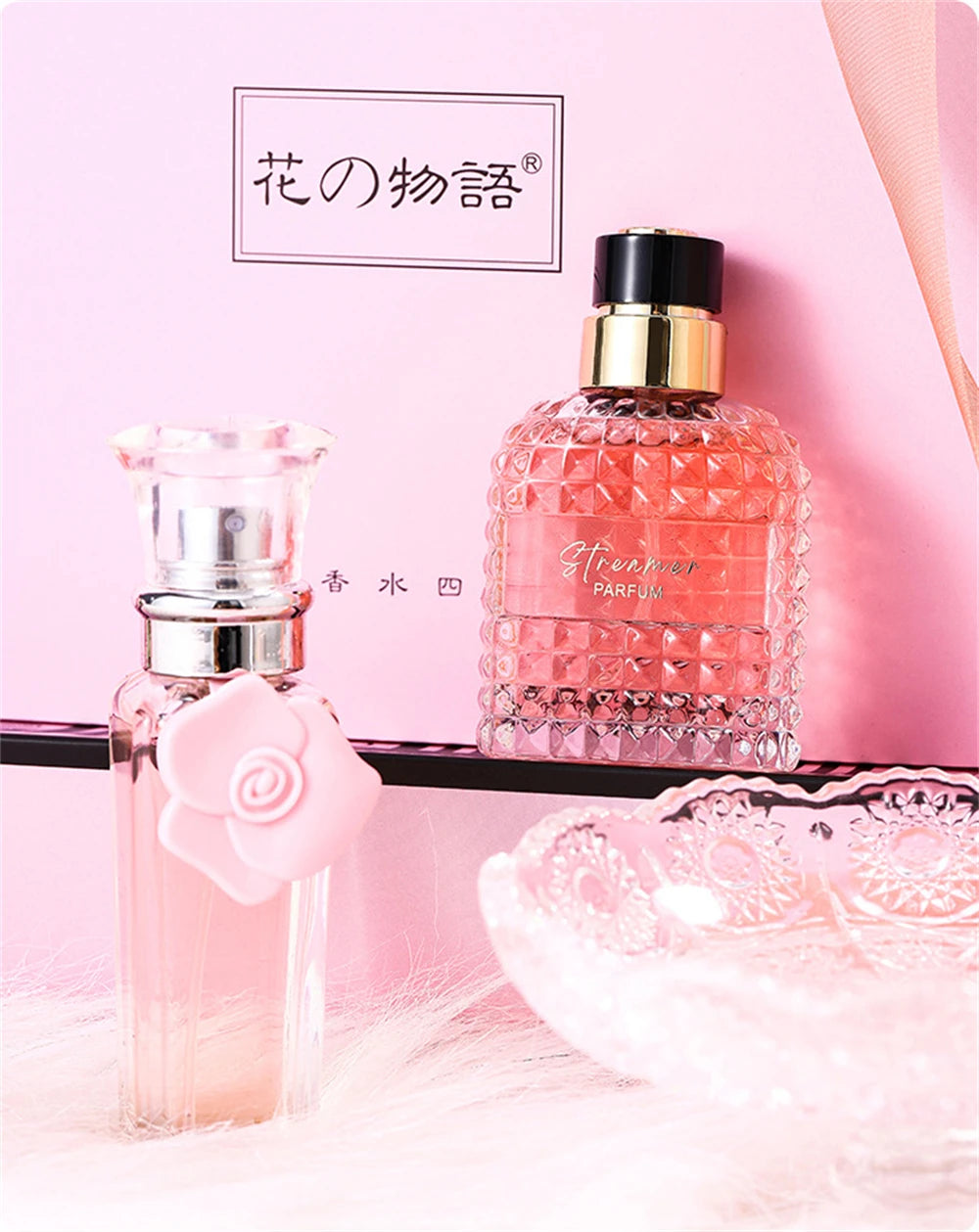 Brand Gift Box 4Pcs Set Perfume Women Parfum Femme 100ml Fresh Natural Floral Scent Spray Feminino Perfumes De Mujer Originales