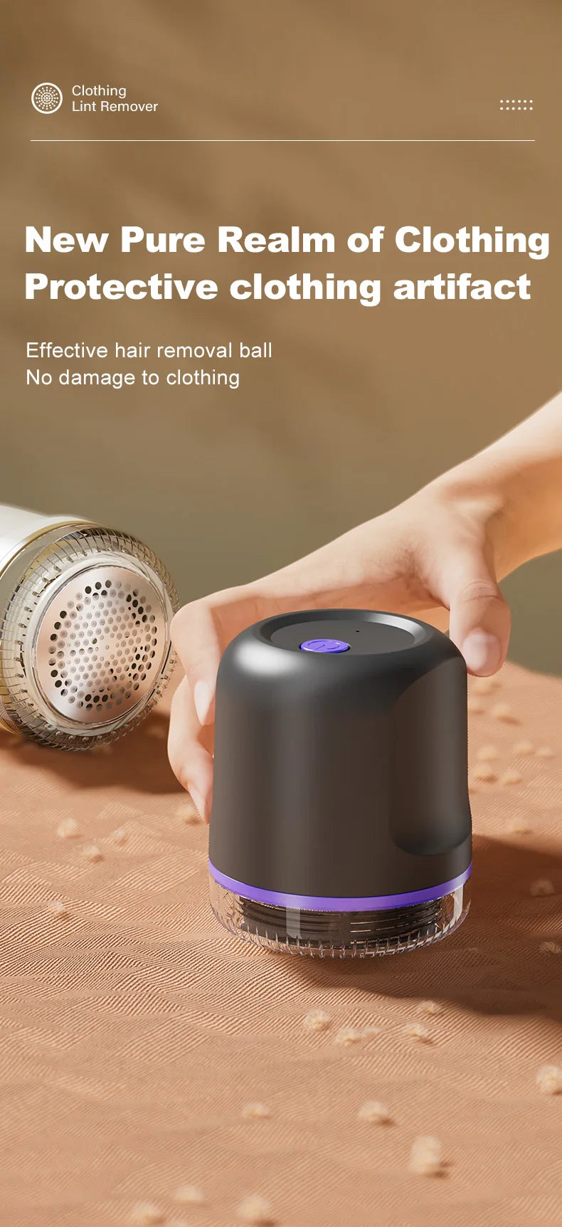 2025 Lint Remover Rechargeable Portable Lint Remover Sweater Pill Remover Fabric Shaver For Clothes Couch Furniture Pilling Fuzz