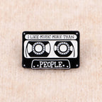 Retro 80s 90s Enamel Pins Vintage Cassette Tape Brooches Old School Lapel Pins for Backpacks Jewelry Gift For Friends