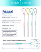 Tongue Scraper Cleaner for Adult Kid,Tongue Brush for Fresh Breath Dental Eliminate Bad Breath in Seconds Oral Care Tool