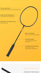 ALP ZJ2.0 Pro 4U 85g 100% Carbon Fiber + Titanium Alloy Badminton Racket Ultra-light Sports Equipment Racket Badminton Training