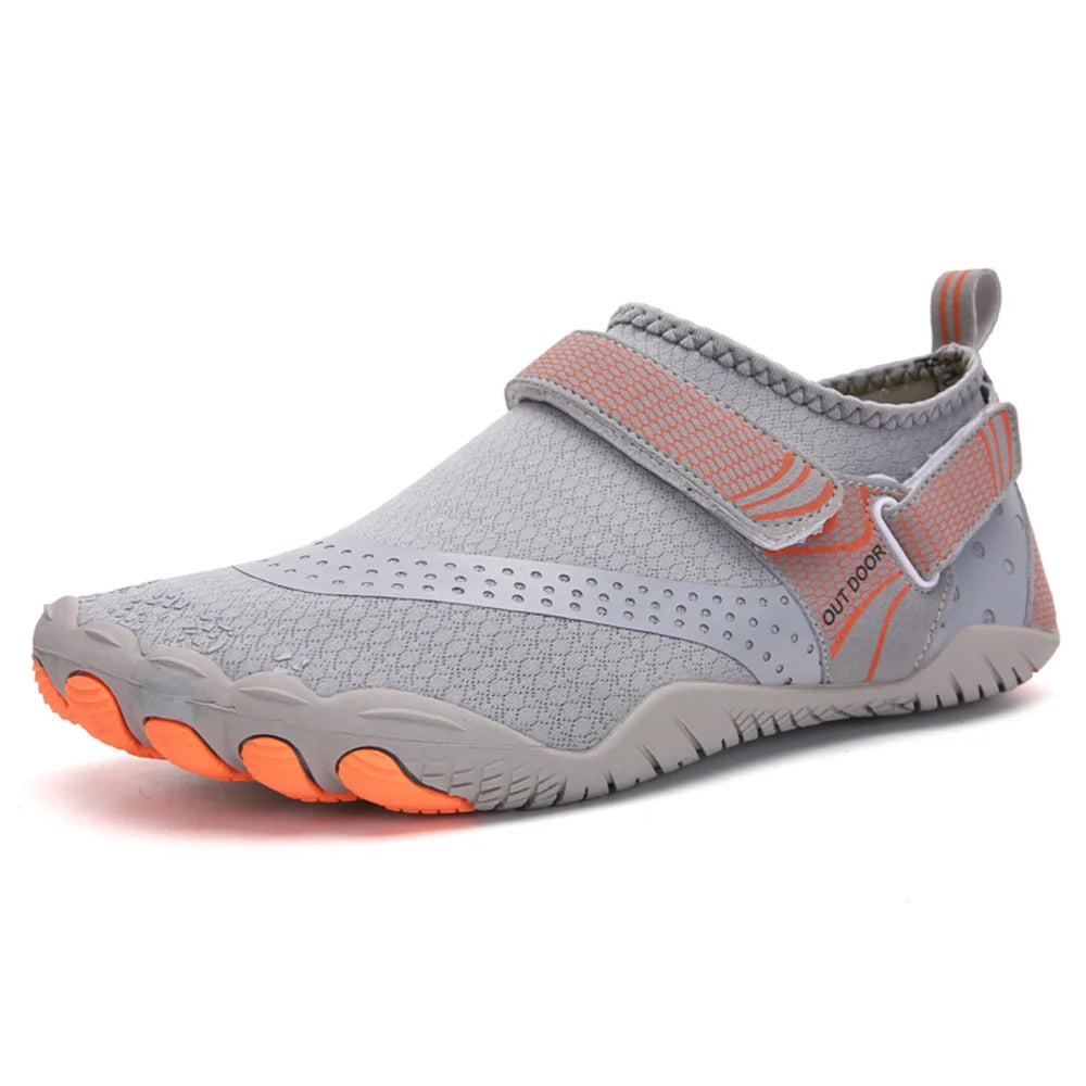 Men Women Water Shoes Quick Dry Non-Slip Five Finger Shoes Outdoor Wading Swimming Barefoot Aqua Shoes Lightweight Sneakers