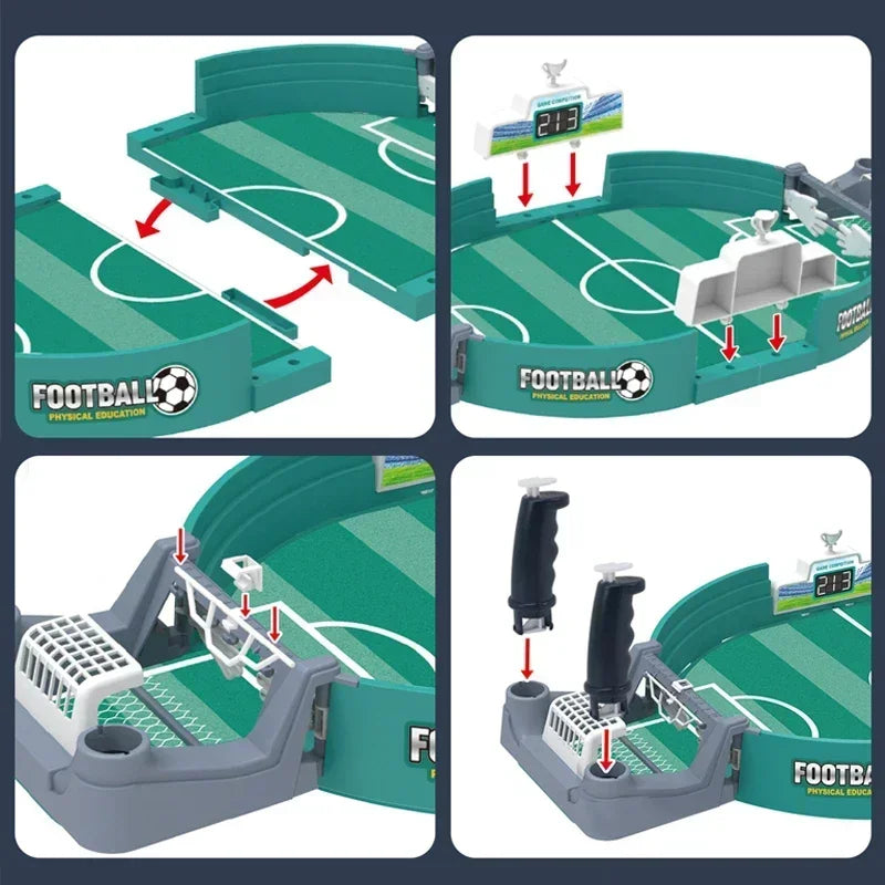 Mini Foosball Games, Tabletop Football Soccer Pinball for Indoor Game Room Games, Foosball Desktop Sports Board Games Mini Adult