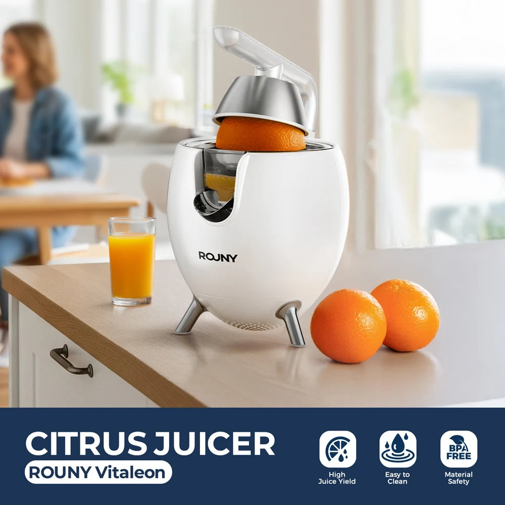 Powerful 850W Electric Citrus Juicer Squeezer, Quiet Orange Juice Extractor Machine