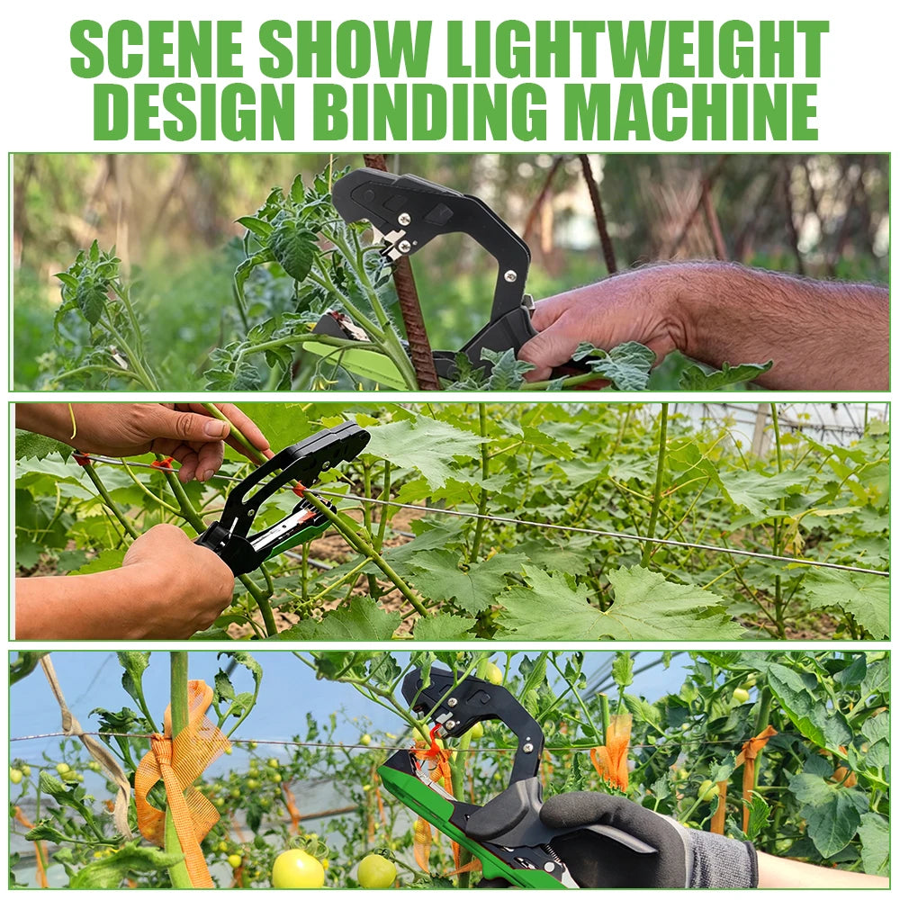 SWANSOFT B13 Garden Plant Binding Machine 50mm Binding Pliers for Vegetables Grapes Cucumbers Plants Garden Tool