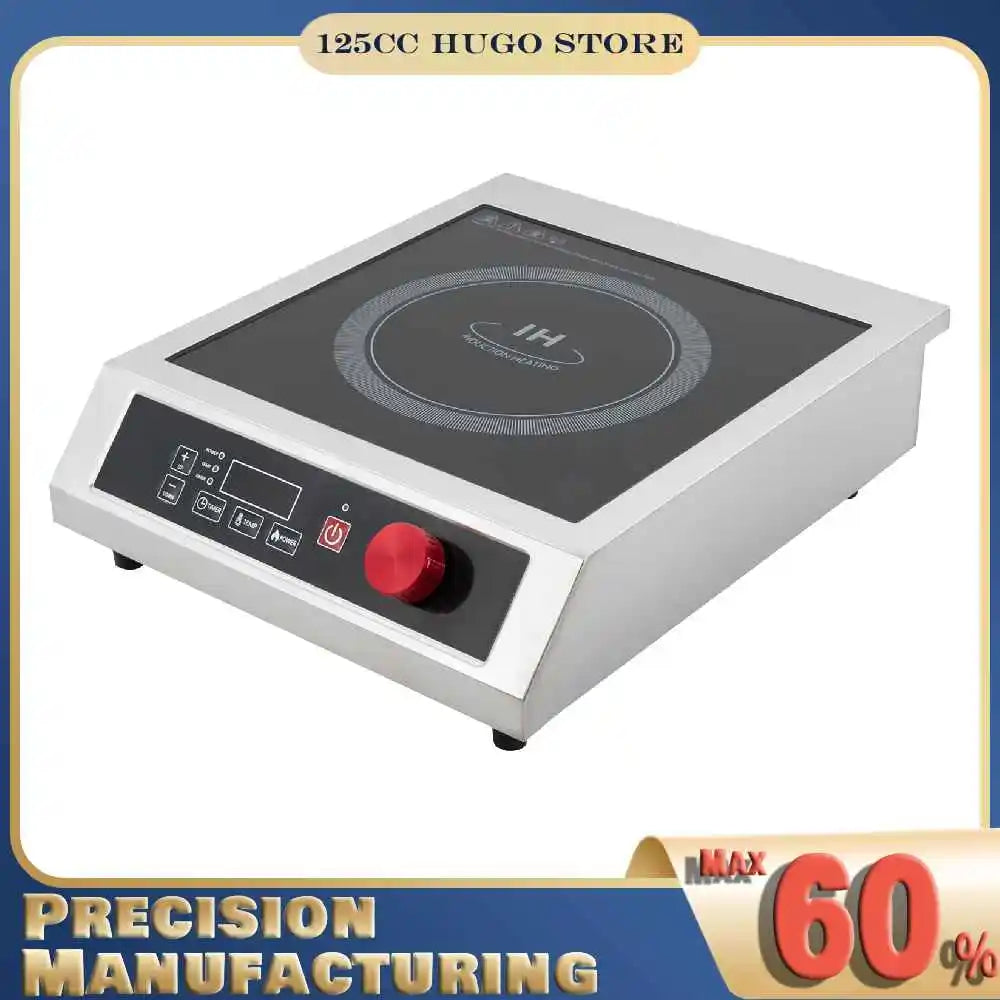 3500W Commercial Induction Cooktop Electric Induction Stove LED Display Anti-crush Induction Hob Cooker Main image