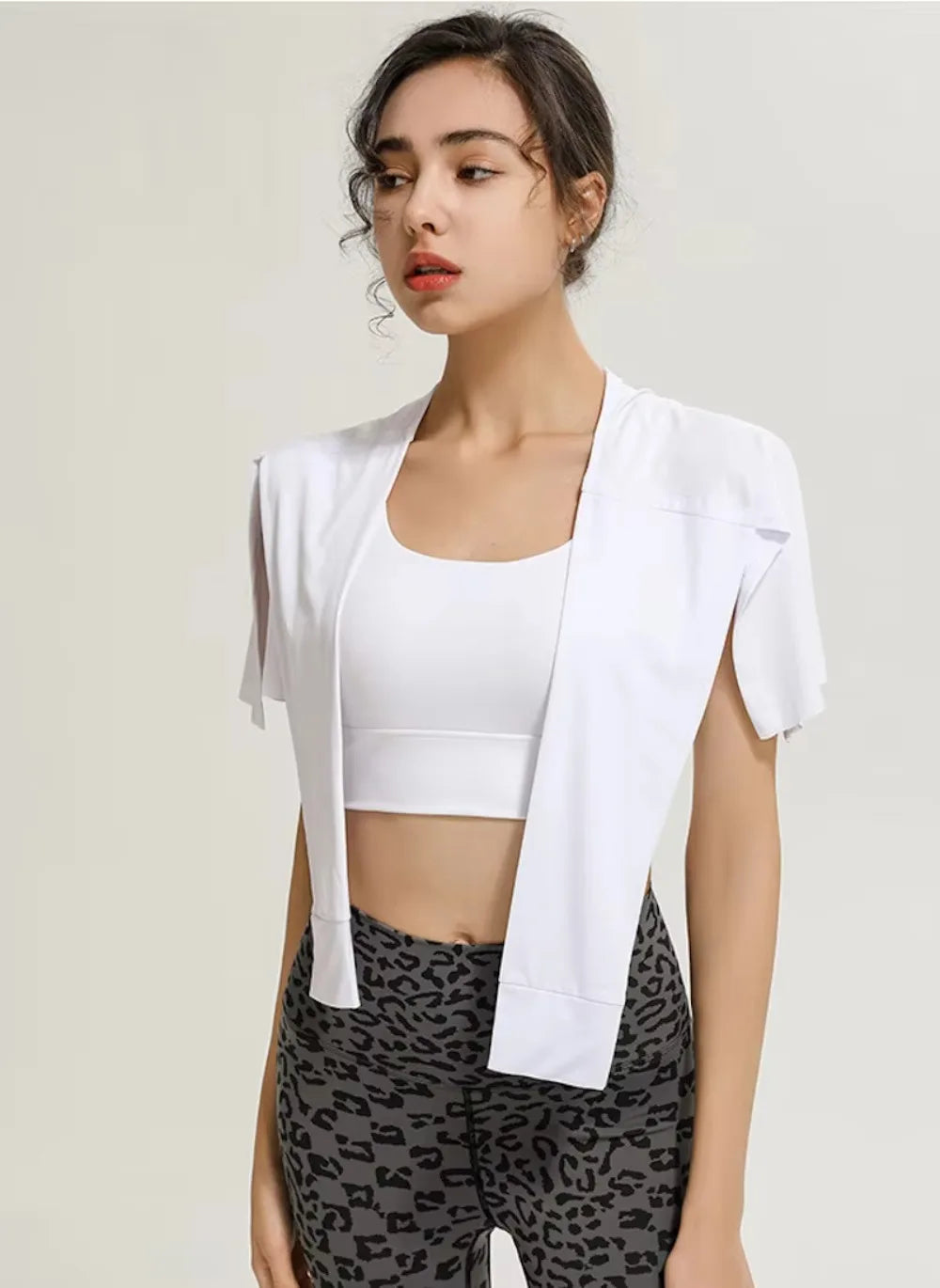 Gym Skirt Wrap Covering Buttocks Workout Fitness Wear Dance Ballet Skirts for Women Sport Yoga Dress Short Thigh Cover Skirt