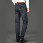 Wthinlee Business Men Jeans Casual Straight Stretch Fashion Classic Blue Black Work Denim Trousers Spring Summer Brand Clothing