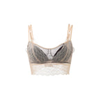 SuyaDream, Woman Lace Bra Set, Real silk Linings, Thin Mold Cup, Wire Free, Meshes Sheer Underwears, 2025 cozy Intimates