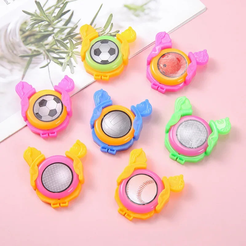 5/10pcs Mini Flying Saucer Handheld UFO Catapult Toy for Kids Birthday Party Favor Treat Guest Gifts School Board Game
