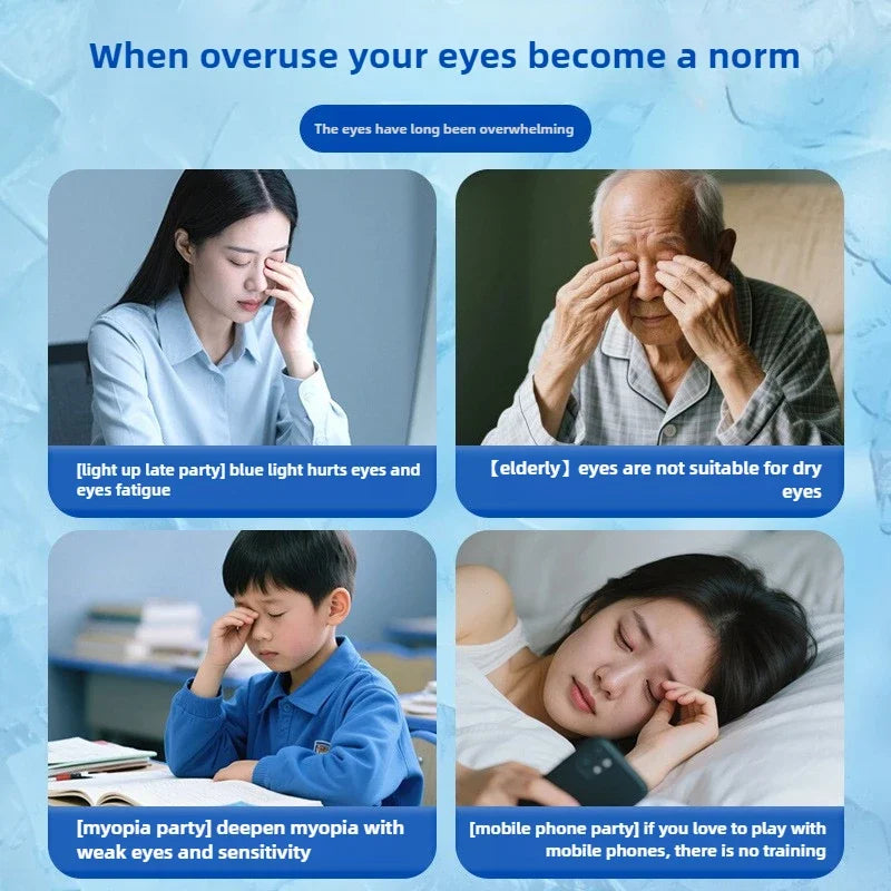 20/40 Pcs Box Hot Selling Disposable Ice Eye Patches Hydrogel Eye Protection Relieve Fatigue Herbal Cold Compress Eye Masks