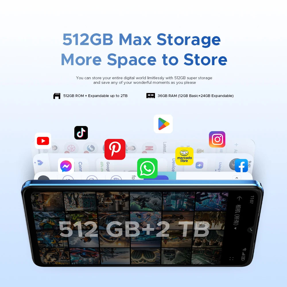 Global Version DOOGEE Note59 Pro+ 5G Smart phone Android 15 6250mAh Battery 6.75'' 120Hz Screen 12GB 512GB AI Camera Cell Phone