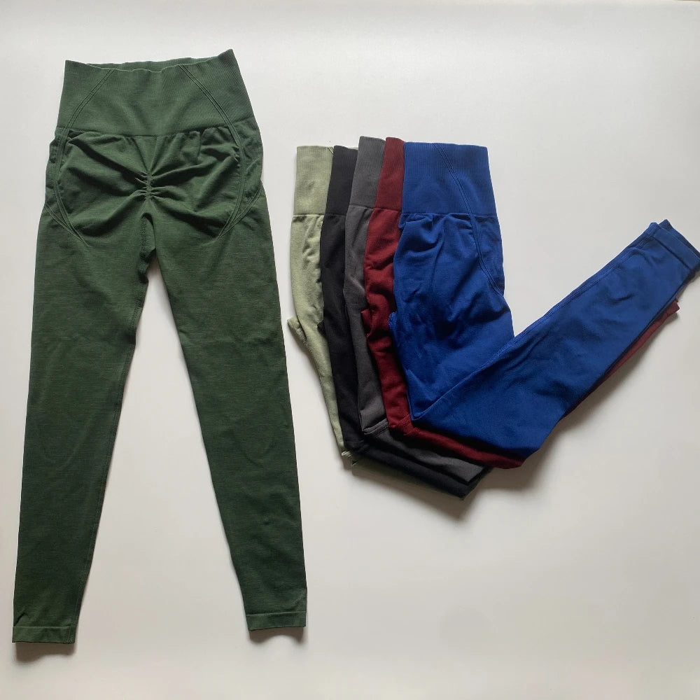Amplify Effortless Leggings For Women Push Up Booty Legging Scrunch Butt Stretch Workout Gym Tights Fitness Seamless Yoga Pants