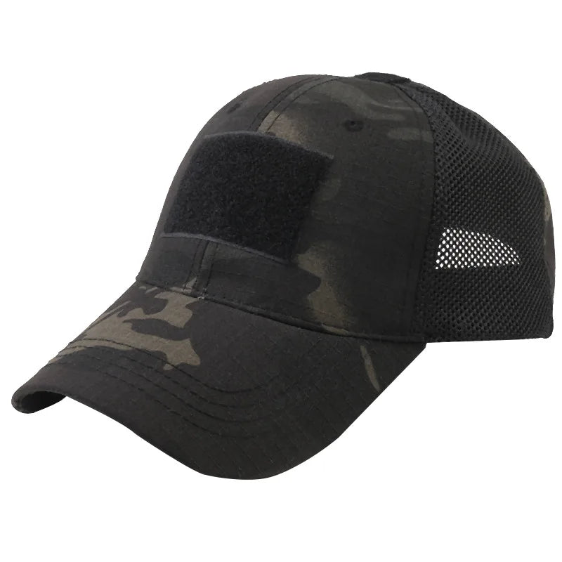 Outdoor Hunting Cap for Men Breathable Camouflage Tactical Army Fishing Camping Hiking Hat Camo Baseball Cap Running Sports Caps