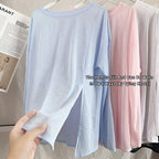 Women's Yoga Shirts Sports Tops Long Sleeve O-neck Breathable Running Shirt Loose Fitness Clothes Gym Sportwear Pilates T-shirts