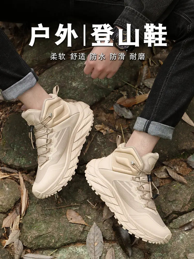 RAN Hiking Shoes Men Waterproof mesh walking shoes outdoor trekking Shoes Hunting Boots Tactical Ankle Boots women travel Boots