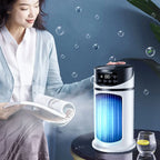 Portable Air Conditioner Desk Fan Spray Humidifier Air Cooling Fan Timing Circulation Wind Quiet Electric Fan for Home Office