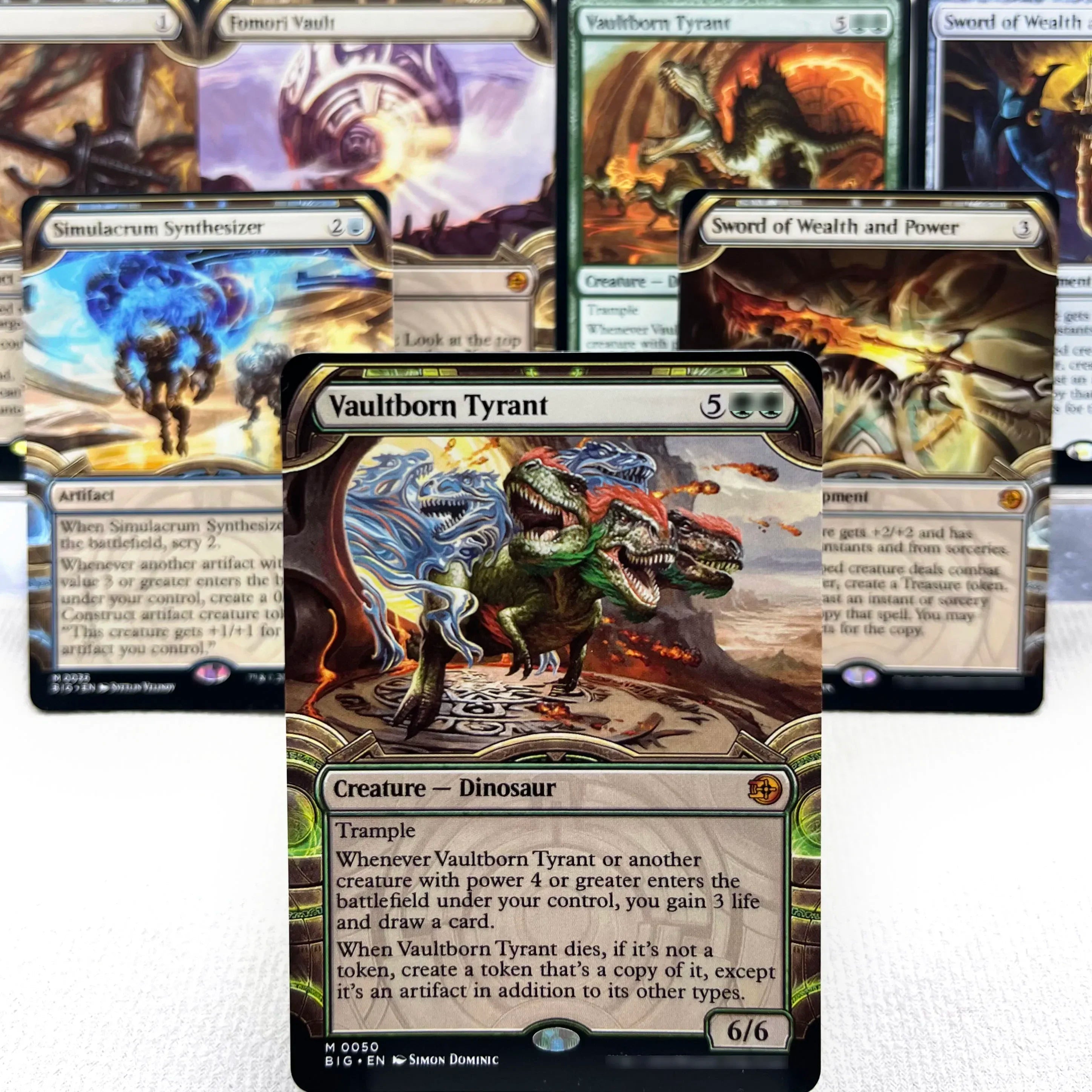 BIG MH3 OTJ OTP HOLO7-Ⅰ01 Tcg cards proxys Magical  Simulacrum Synthesizer and Power Vaultborn the Tyrant Ulamog, Gather