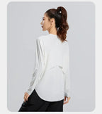 STOUREG Yoga Cover Up, Breathable Sportswear, Loose Fitness Shirt, Plus Size Workout Tops, Summer Cooling T-shirt