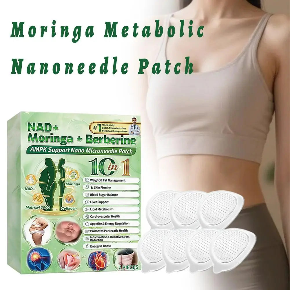 1-5X 10-in-1 Berberine x NAD+ Weight Management Assistance Patch Easy To Use Body Weight Loss Sticker Body Care Patch