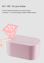 DMWD USB Wet Wipes Warmer Baby Wipe Heater Towel Dispenser Napkin Heating Box Home Car Use Wipe Warmer Case Disinfecting Wipes