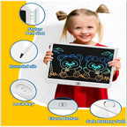 13/16 Inch LCD Drawing Tablet Writing Board Color Doodle Counting Practice Chalkboard Educational Toys For 3-12 Years Kids Gifts