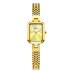 BERNY Square Women Wristwatch Luxury Fashion Quartz watches Minimalist Rectangle Mini Dial Stainless Steel Jewelry Women's Watch
