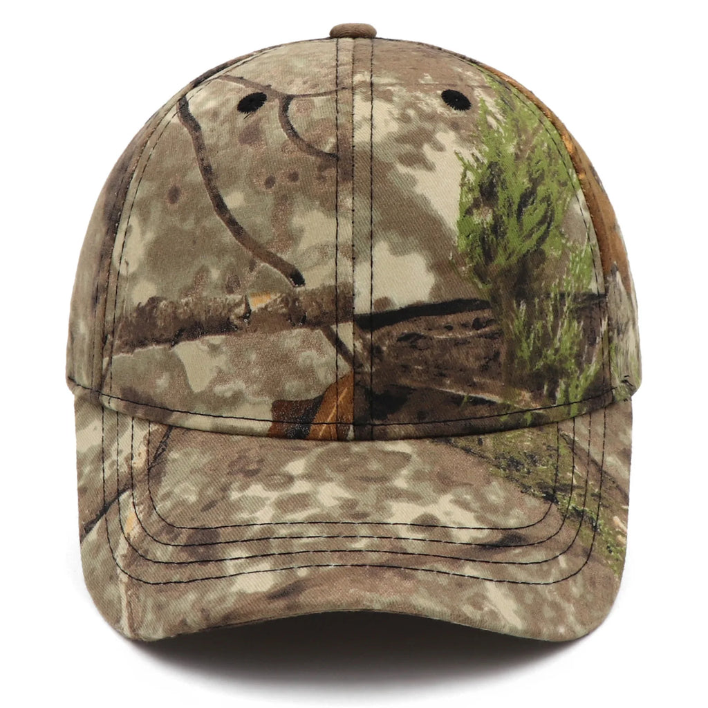 Custom Print Embroidery Outdoor Jungle Fishing Baseball Hat Cap Man Camouflage Hunting Hats Cotton Casquette Trucker Dad Caps