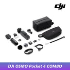 DJI Osmo Pocket 4 Pocket Gimbal Vlog Camera 1″ CMOS & 4K/240fps  3-Axis Stabilization 2× Lossless Zoom 107GB Built-in Storage 2" Rotatable Screen Video Camera for Photography New Original