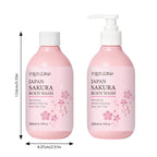 Sakura Shower Gel Long Moisturizing Smooth Long Lasting Fragrance Gentle Foam Body Cleansing Bath Product 200ml