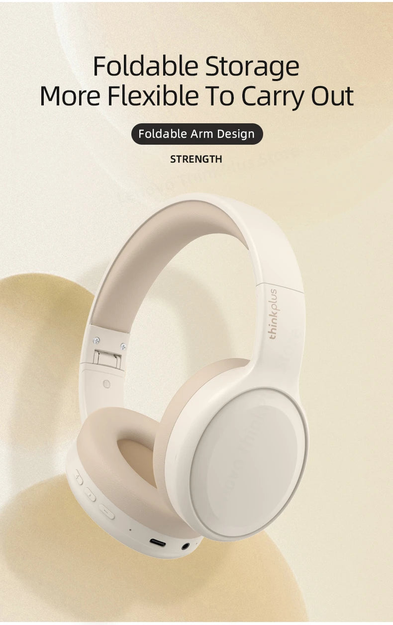 Choice Lenovo th30 wireless headphones Bluetooth earphone 5.0 foldable headset sport headphone game Fone Bluetooth earbuds