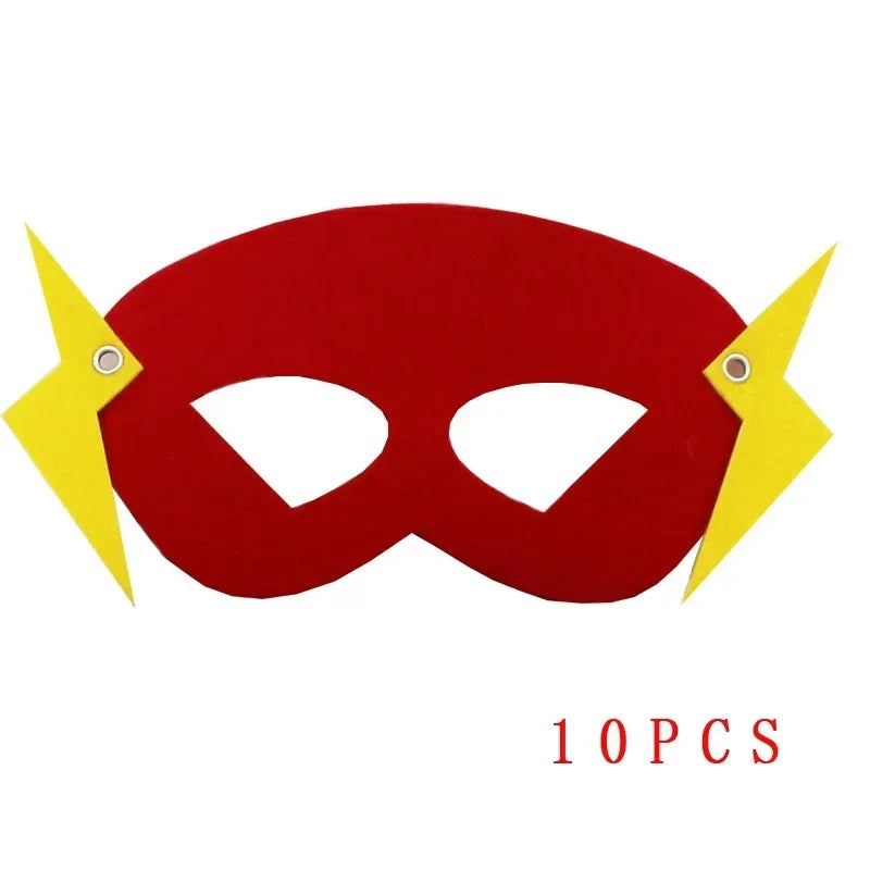 32/28/10 Pcs/Lot Superhero Mask Cosplay Christmas Halloween Kids Adult Carnival Party Props Children's Birthday Felt  Masquerade