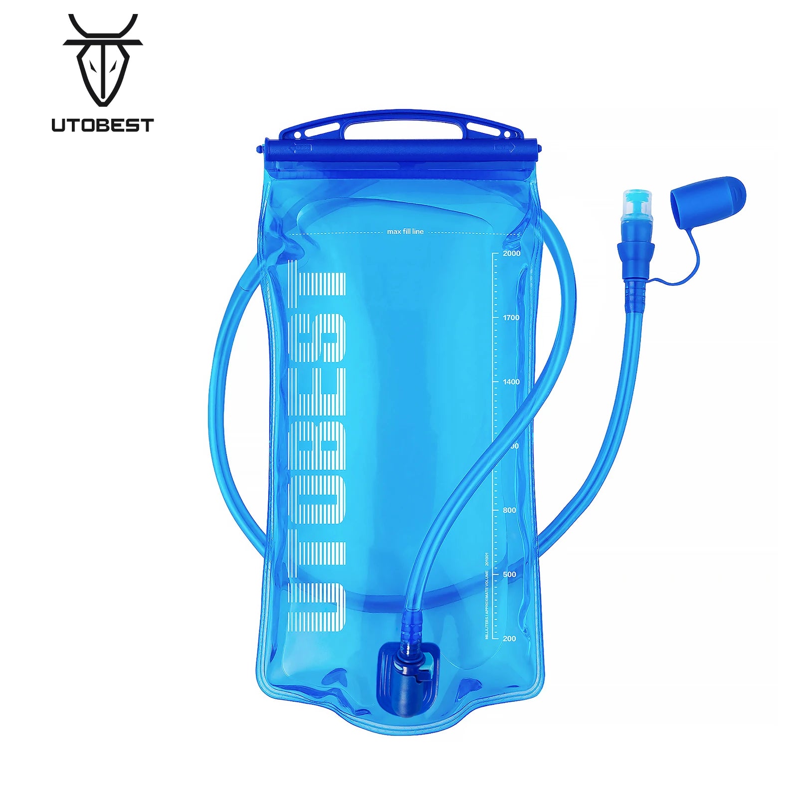 UTOBEST 1L/1.5L/2L/3L Hydration Bladder Water Reservoir Water Bag BPA Free for Running Cycling Hiking Main image