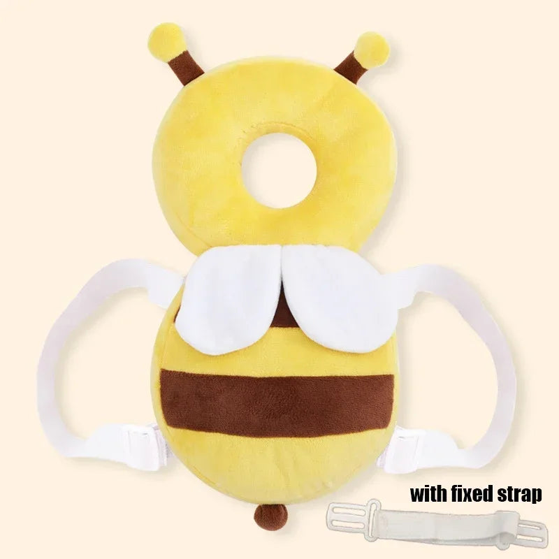 Head Back Protector Baby Protect Pillow Learn Walk Headgear Prevent Injured Safety Pad  prevention Fall Cartoon Bee Kids Pillows