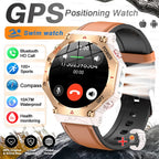 T-Rex 3 Ultra Military Grade GPS Smart Watch 10ATM Waterproof Compass Altimeter Barometric AMOLED Men HD Call Sports Smartwatch