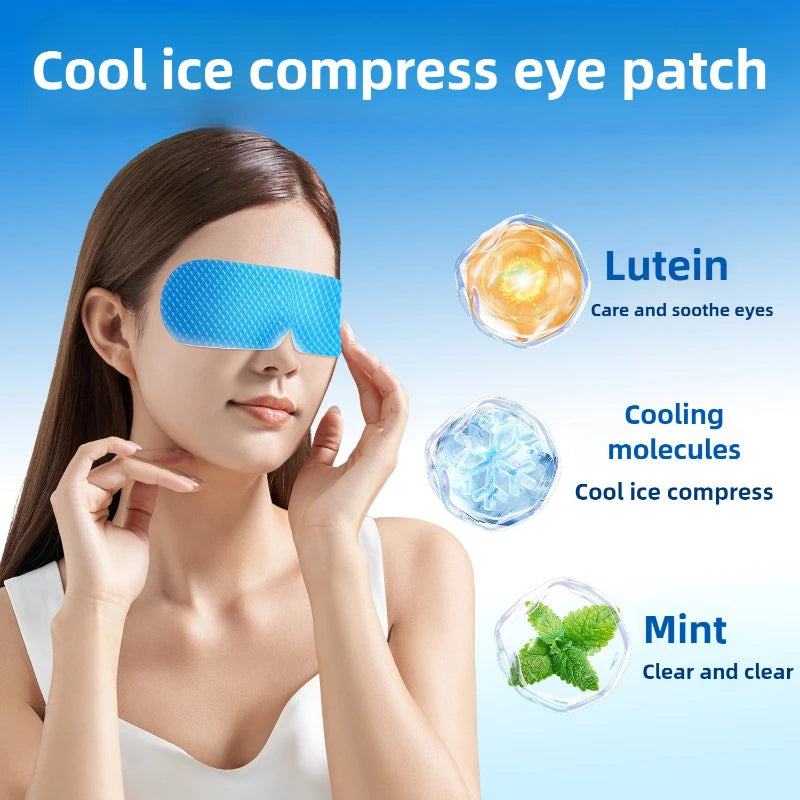 20/40 Pcs Box Hot Selling Disposable Ice Eye Patches Hydrogel Eye Protection Relieve Fatigue Herbal Cold Compress Eye Masks Main image