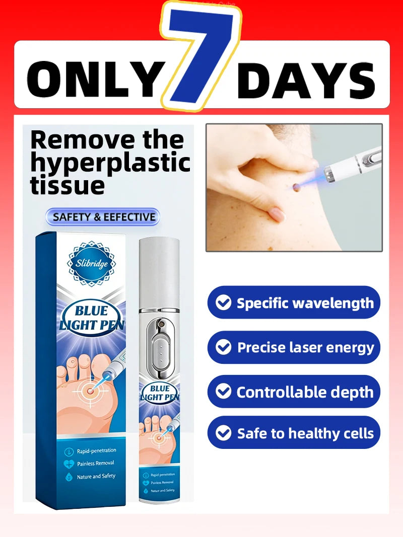 2026NEW blue light pen solve warts, hot sale wart care tools