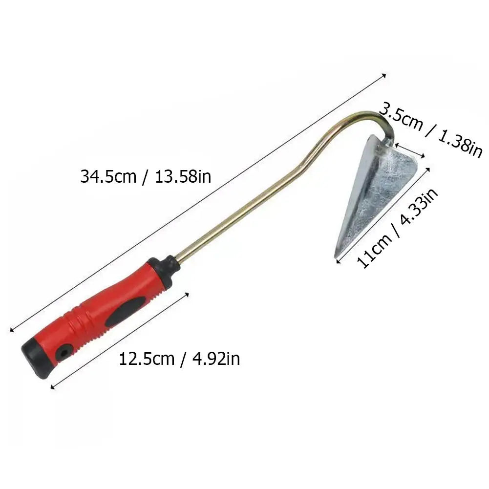 Small Pointed Garden Hoe with Ergonomic Handle Handheld Weeding Tool for Yard Planting Weeding O9D3