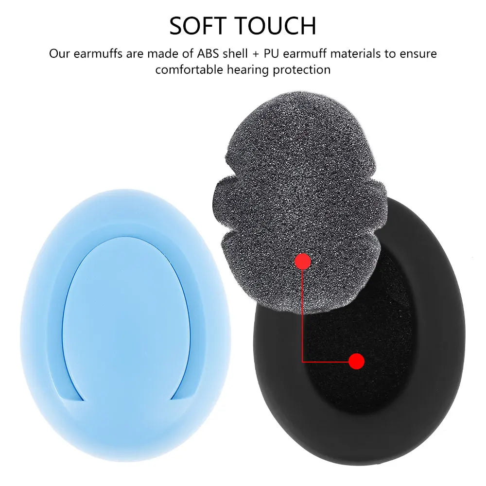 Baby Anti-Noise Earmuffs Sleeping Ear Protector Hearing Security Protection with Elastic Strap Kids Noise Cancelling Headphones