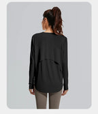 STOUREG Yoga Cover Up, Breathable Sportswear, Loose Fitness Shirt, Plus Size Workout Tops, Summer Cooling T-shirt