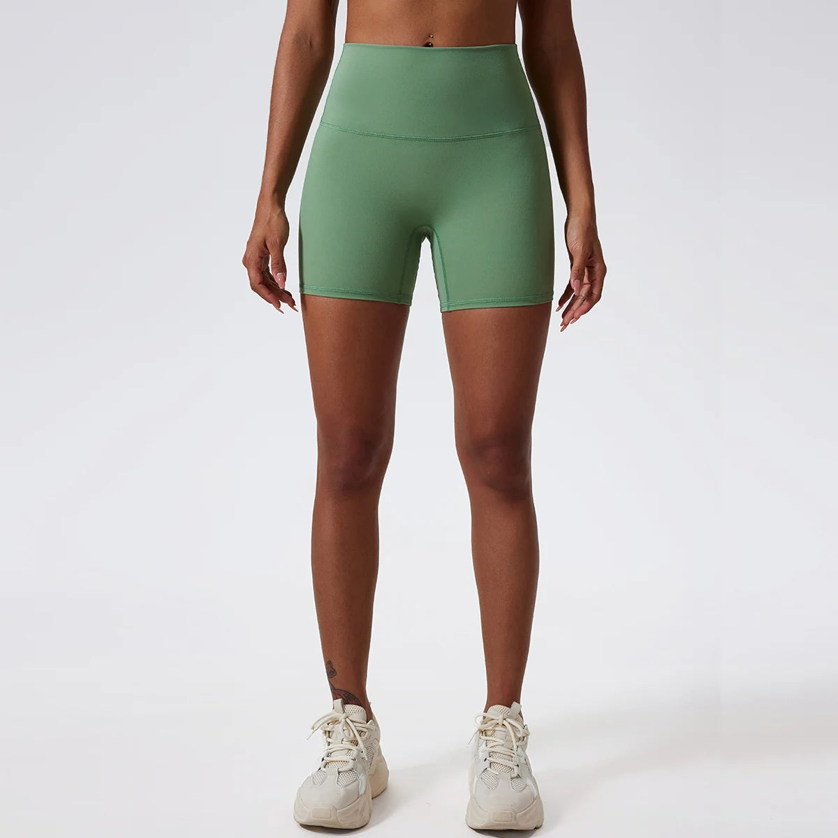 Hearuisavy Summer Soft Yoga Shorts Buttock Lift Gym Leggings Women High Waist Sports Shorts Women Running Workout Shorts Female