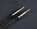 OPENHEART 16 Core Headphone Cable 1 to 2 jack dual 3.5/2.5/4.4mm/XLR Balance Cable For HIFIMAN DENON Replacement Cable 2m 3m