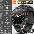 2026 New T-Rex 3 Ultra 1100mAh Smart Watch 5ATM Waterproof Outdoor Sports GPS Track Heart Rate Compass Bluetooth Call Smartwatch
