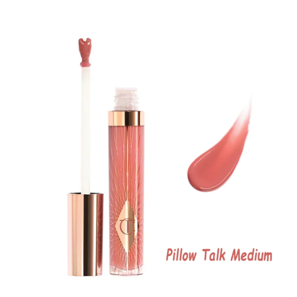 Charlotte Tilbury Lip Gloss Two Color Heart Shape Powder Blusher Highlight Spotlight Brightening Seamless Cosplay Makeup Gifts
