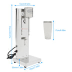 180W 650ML Commercial Milk Shake Machine Stainless Steel Milkshaker Machine 18000rpm Milk Cream Mixer