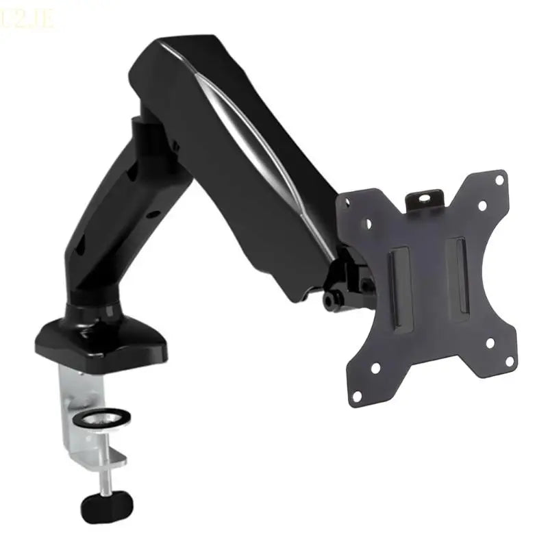 U2JE Single Stand Mount Heavy-Duty Fully Adjustable Desk Clamp Arms for Computer Screens Fits Most 13-27'' Monitors